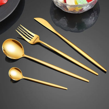 Gold Dinnerware Set