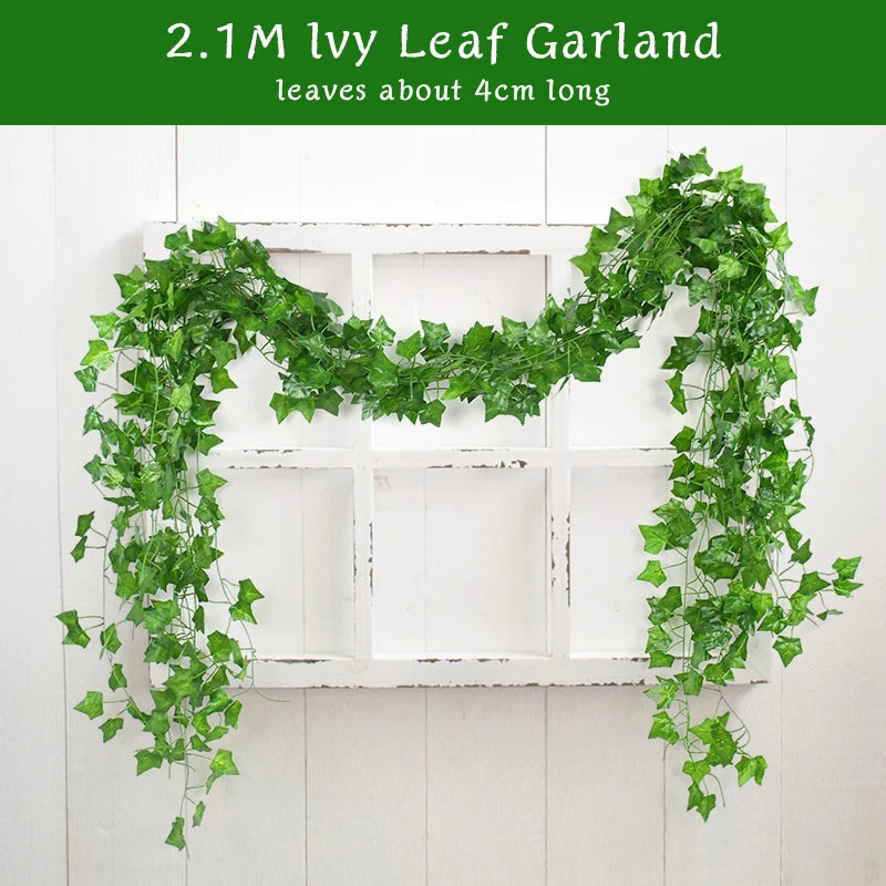 Artificial Green Ivy Leaf Garland