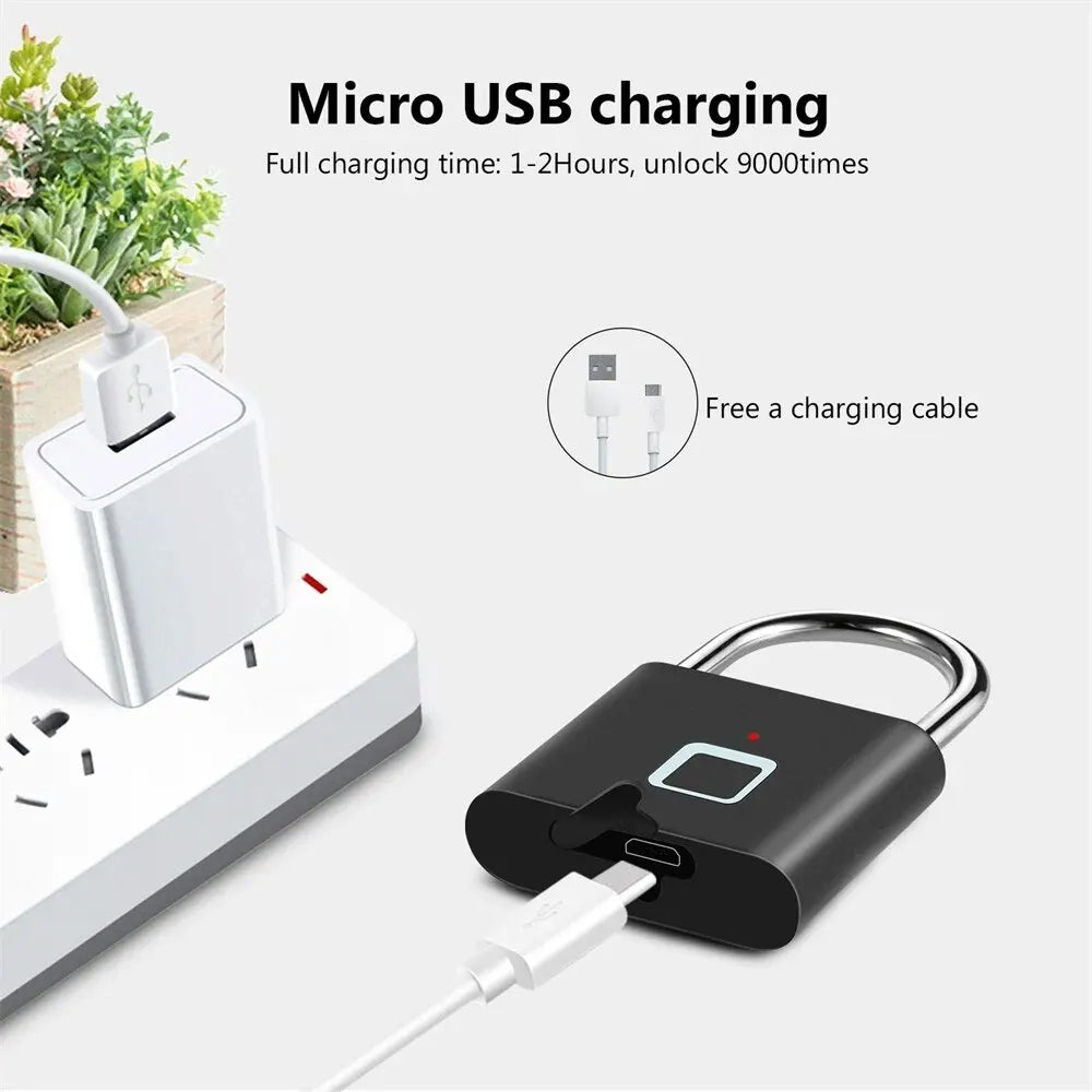 USB Charging Fingerprint Lock