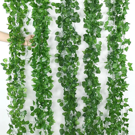 Artificial Green Ivy Leaf Garland