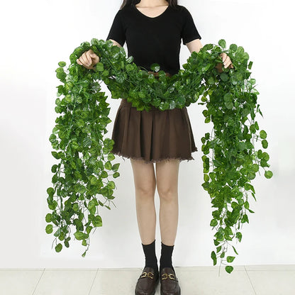 Artificial Green Ivy Leaf Garland